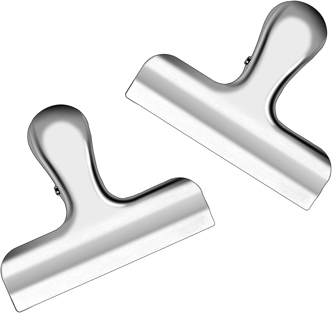 10PCS Wide Metal Chip Clips 3 Inch, Snack Food Bag Sealing Clips, Stainless Steel Paper Clamps Heavy Duty for Kitchen Food Packages and Office
