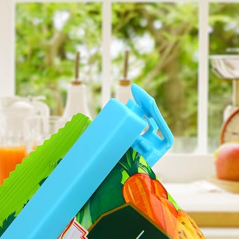 Plastic Sealing Clips for Food and Snack Bag, 27 PCS Bag Clips Fresh-Keeping clamp Sealer in Assorted Sizes and Colors