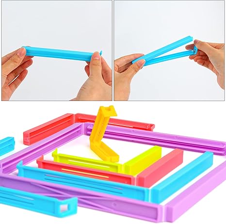 Plastic Sealing Clips for Food and Snack Bag, 27 PCS Bag Clips Fresh-Keeping clamp Sealer in Assorted Sizes and Colors